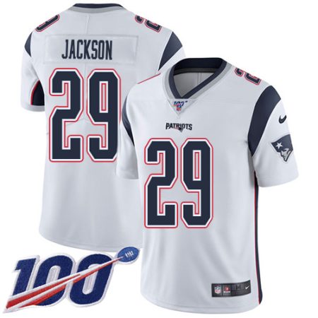 patriots #29 j.c. jackson white men's stitched nfl 100th season vapor limited cheap jersey