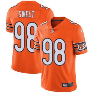 elite Bears #98 Montez Sweat Orange Men's Stitched NFL Limited Rush Jersey