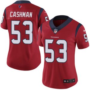 texans #53 blake cashman red alternate women's stitched nfl vapor untouchable limited wholesale jersey