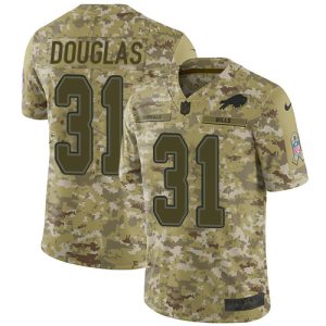 elite Bills #31 Rasul Douglas Camo Youth Stitched NFL Limited 2018 Salute To Service Jersey