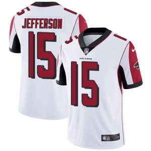 Falcons #15 Van Jefferson White Stitched Youth NFL Vapor Untouchable Limited Jersey