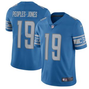 elite Lions #19 Donovan Peoples-Jones Blue Team Color Youth Stitched NFL Vapor Untouchable Limited Jersey