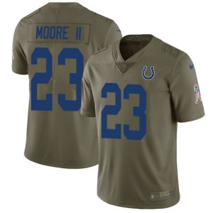 colts #23 kenny moore ii olive men's stitched nfl limited 2017 salute to service wholesale jersey