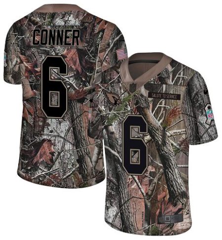 Cardinals #6 James Conner Camo Youth Stitched NFL Limited Rush Realtree Jersey