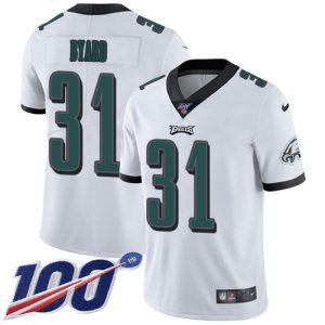 Eagles #31 Kevin Byard White Youth Stitched NFL 100th Season Vapor Untouchable Limited Jersey