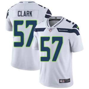 Seahawks #57 Frank Clark White Men's Stitched NFL Vapor Untouchable Limited Jersey