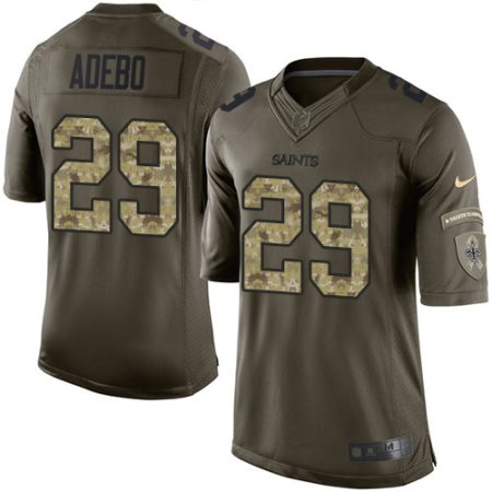 cheap Saints #29 Paulson Adebo Green Youth Stitched NFL Limited 2015 Salute To Service Jersey