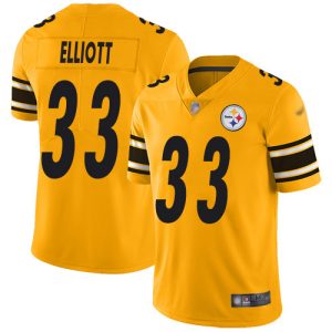 steelers #33 jalen elliott gold men's stitched nfl limited inverted legend elite jersey