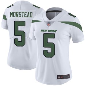 Jets #5 Thomas Morstead White Women's Stitched NFL Vapor Untouchable Limited Jersey