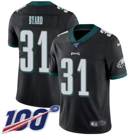 Eagles #31 Kevin Byard Black Alternate Youth Stitched NFL 100th Season Vapor Untouchable Limited Jersey