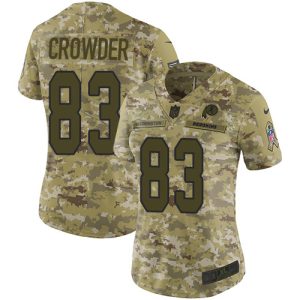 commanders #83 jamison crowder camo women's stitched nfl limited 2018 salute to service wholesale jersey