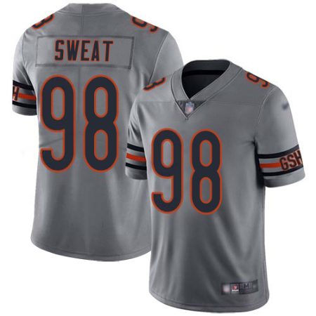 bears #98 montez sweat silver youth stitched nfl limited inverted legend wholesale jersey