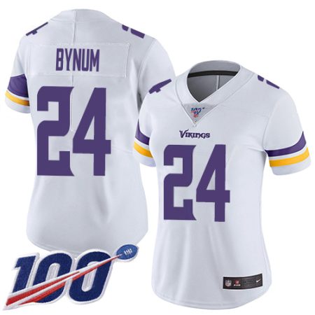 Vikings #24 Camryn Bynum White Women's Stitched NFL 100th Season Vapor Limited Jersey