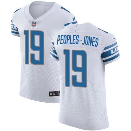 wholesale Lions #19 Donovan Peoples-Jones White Men's Stitched NFL New Elite Jersey