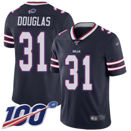 Bills #31 Rasul Douglas Navy Youth Stitched NFL Limited Inverted Legend 100th Season Jersey