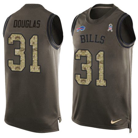 cheap Bills #31 Rasul Douglas Green Men's Stitched NFL Limited Salute To Service Tank Top Jersey