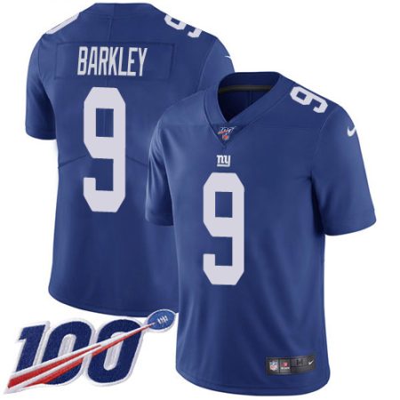 elite Giants #9 Matt Barkley Royal Blue Team Color Men's Stitched NFL 100th Season Vapor Untouchable Limited Jersey