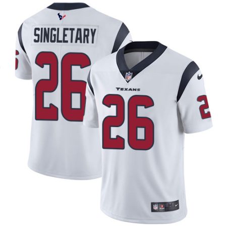 Texans #26 Devin Singletary White Youth Stitched NFL Vapor Untouchable Limited Jersey