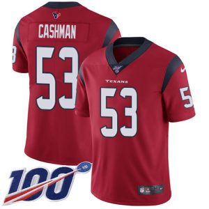 texans #53 blake cashman red alternate youth stitched nfl 100th season vapor untouchable limited cheap jersey