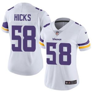 vikings #58 jordan hicks white women's stitched nfl vapor untouchable limited cheap jersey