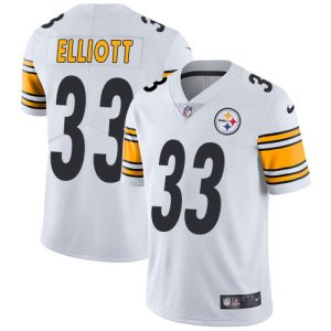 Steelers #33 Jalen Elliott White Youth Stitched NFL Vapor Untouchable Limited Jersey