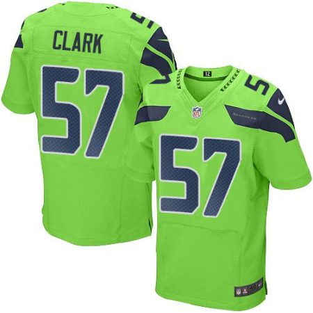 cheap Seahawks #57 Frank Clark Green Men's Stitched NFL Elite Rush Jersey