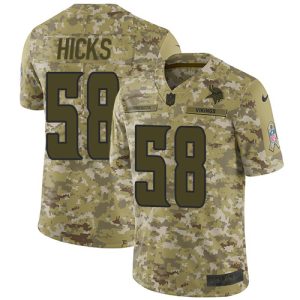 Vikings #58 Jordan Addison Camo Youth Stitched NFL Limited 2018 Salute To Service Jersey