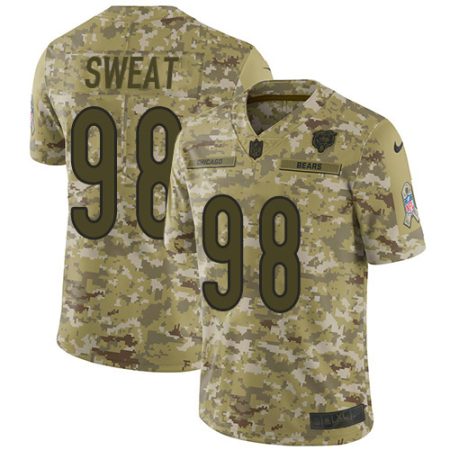 elite Bears #98 Montez Sweat Camo Men's Stitched NFL Limited 2018 Salute To Service Jersey