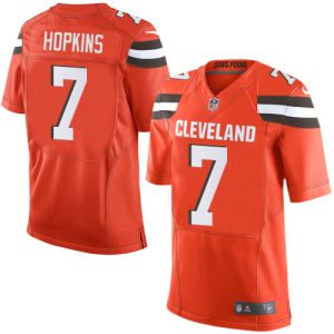 browns #7 dustin hopkins orange alternate men's stitched nfl new elite cheap jersey