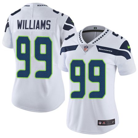 Seahawks #99 Leonard Williams White Women's Stitched NFL Vapor Untouchable Limited Jersey