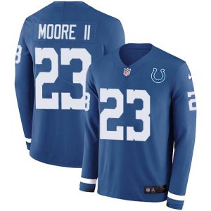 colts #23 kenny moore ii royal blue team color men's stitched nfl limited therma long sleeve cheap jersey