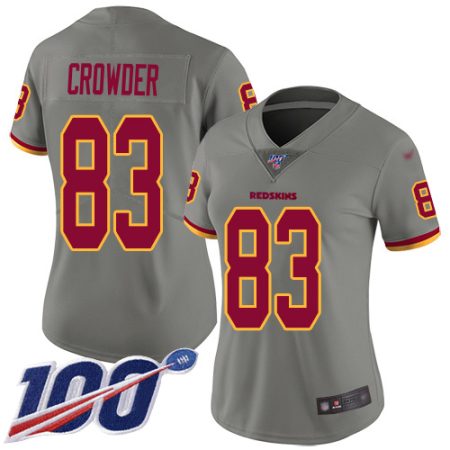 Commanders #83 Jamison Crowder Gray Women's Stitched NFL Limited Inverted Legend Jersey