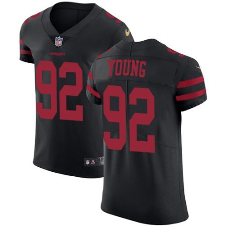 49ers #92 chase young black alternate men's stitched nfl vapor untouchable elite cheap jersey