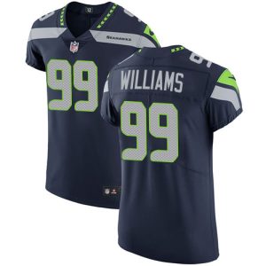 Seahawks #99 Leonard Williams Steel Blue Team Color Men's Stitched NFL Vapor Untouchable Elite Jersey