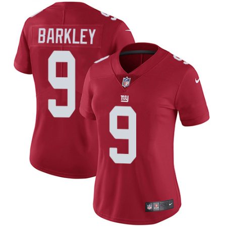 Giants #9 Matt Barkley Red Alternate Women's Stitched NFL Vapor Untouchable Limited Jersey