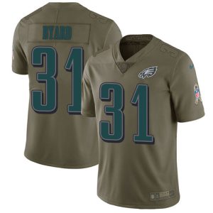 Eagles #31 Kevin Byard Olive Men's Stitched NFL Limited 2017 Salute To Service Jersey