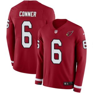 wholesale Cardinals #6 James Conner Red Team Color Youth Stitched NFL Limited Therma Long Sleeve Jersey