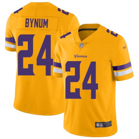 elite Vikings #24 Camryn Bynum Gold Youth Stitched NFL Limited Inverted Legend Jersey