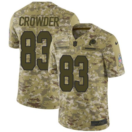 commanders #83 jamison crowder camo men's stitched nfl limited 2018 salute to service cheap jersey