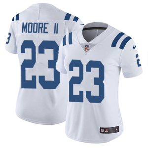 Colts #23 Kenny Moore II White Women's Stitched NFL Vapor Untouchable Limited Jersey