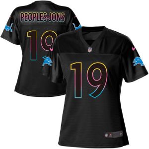 lions #19 donovan peoples-jones black women's nfl fashion game elite jersey