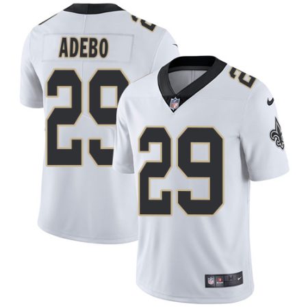 saints #29 paulson adebo white youth stitched nfl vapor untouchable limited wholesale jersey