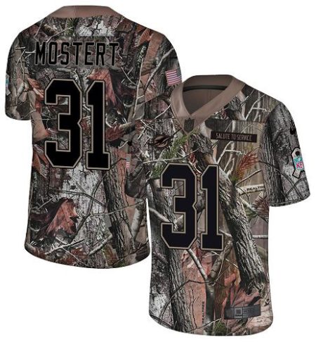 Dolphins #31 Raheem Mostert Camo Youth Stitched NFL Limited Rush Realtree Jersey