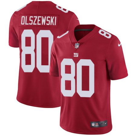 giants #80 gunner olszewski red alternate youth stitched nfl vapor untouchable limited elite jersey