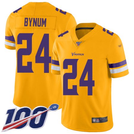 vikings #24 camryn bynum gold youth stitched nfl limited inverted legend 100th season wholesale jersey