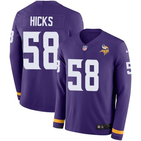 Vikings #58 Jordan Addison Purple Team Color Youth Stitched NFL Limited Therma Long Sleeve Jersey