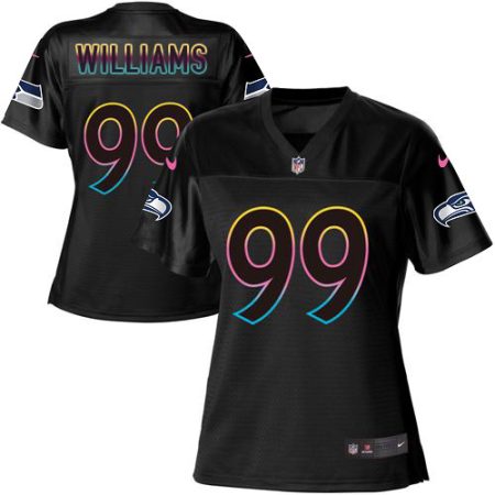 Seahawks #99 Leonard Williams Black Women's NFL Fashion Game Jersey