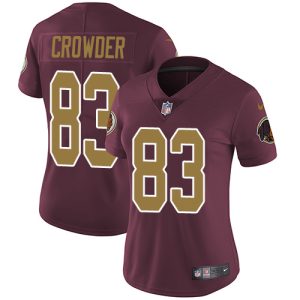 elite Commanders #83 Jamison Crowder Burgundy Red Alternate Women's Stitched NFL Vapor Untouchable Limited Jersey