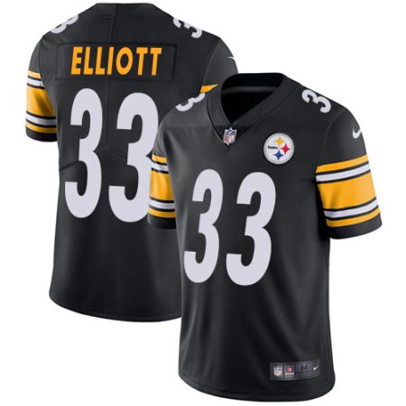 cheap Steelers #33 Jalen Elliott Black Team Color Men's Stitched NFL Vapor Untouchable Limited Jersey