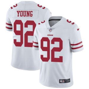 elite 49ers #92 Chase Young White Youth Stitched NFL Vapor Untouchable Limited Jersey